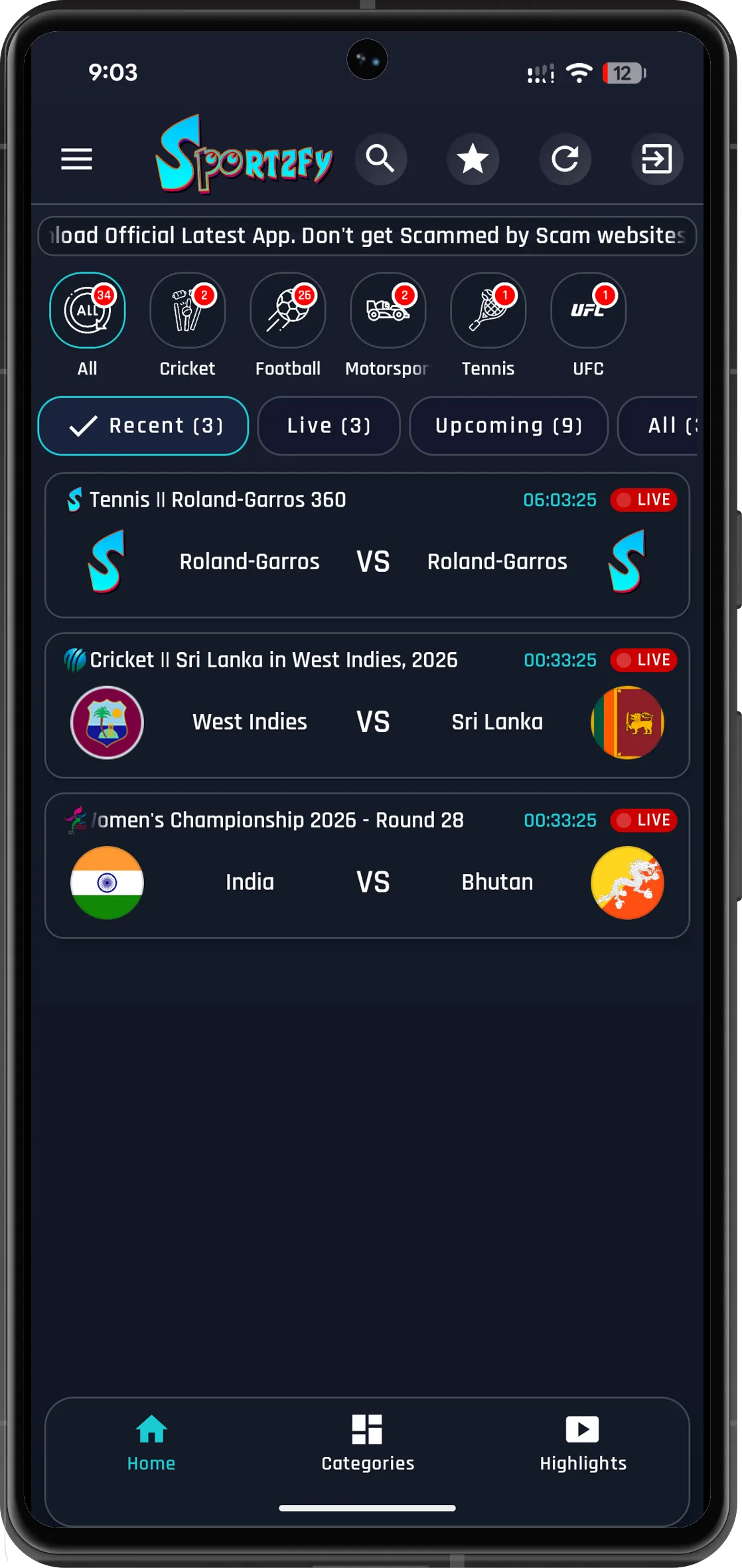 Sportzfy TV